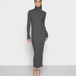 New BIRGITTE HERSKIND Iman Dress - Dark Grey  Size L
